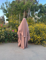 Load image into Gallery viewer, 3-PIECE JILBAAB (DUSTY ROSE)
