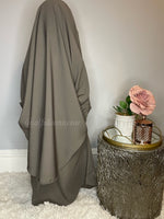 Load image into Gallery viewer, Girls Grey Two Piece Jilbaab
